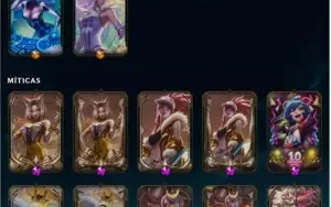 Conta LoL - Platina/Diamante - 265 skins Varias Prestigios