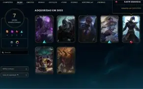 Conta Platina 3 Com Kayn odisseia e 4 cromas