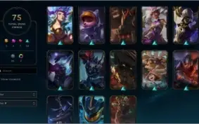 Conta plat 4 / 75 SKINS / Faltam 14 champs para ter todos