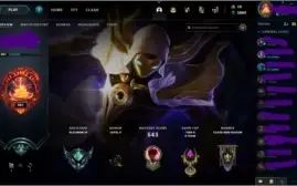Conta plat 4 / 75 SKINS / Faltam 14 champs para ter todos