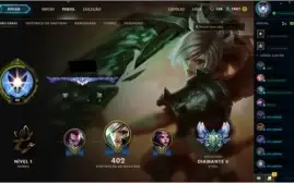 Conta no League of Legends  :-Diamante 5 , Todos os Champs