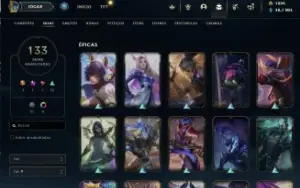 Conta League of Legends - lvl 278 - Todos os campeões