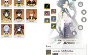 CONTA GENSHIN AR59⭐17 LENDÁRIOS|4 ARMAS DE ASSINATURA E+⭐