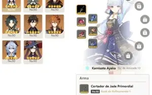 CONTA GENSHIN AR59⭐17 LENDÁRIOS|4 ARMAS DE ASSINATURA E+⭐