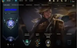 Conta lol ex diamante com 395 skins