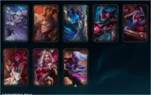 Conta lol d4 Todos os Champs  100 skins  13 PAGINAS DE RUNA