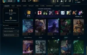 Esmeralda 1 com 30 Champs e 6 Skins
