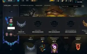 Unranked com TODOS os Champs e 228 Skins ( MONO SUP )