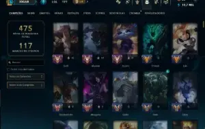 Bronze 4 com TODOS os Champs e 136 Skins (Mais de 100 Jogos)