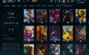 Bronze 4 com TODOS os Champs e 136 Skins (Mais de 100 Jogos)