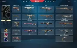 Conta valorant beta muitos skins raras
