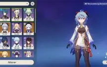 Conta Genshin Impact AR 32 Com Ganyu, Xiao, Diluc E Qiqi