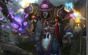 Warlock ou mage com cmod pandaria e junto armas do wod