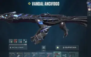 conta valorant (leque, vandal ancifogo e phantom ruina)