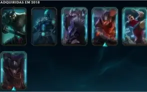 Conta Level 97 com 65 campeões, 20 Skins