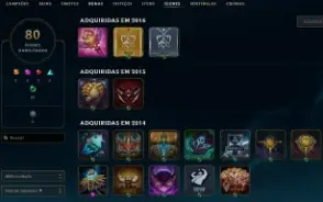 Conta League of Legends Full Acesso - 40 Champs e 17 Skins