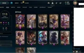 CONTA LOL PLATINA 1, EX DIAMANTE + SKIN JANNA, ELISE VTRIOSA