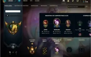 Conta ouro 4 com 103 champs e 77 skins (3 Ultimates)