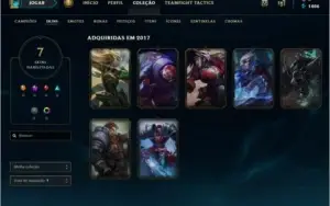 CONTA LVL 49,  7 SKINS,  34 CHAMPS!   [BARATA!!!!]
