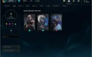 Conta Smurf lvl 33 com passe e 4 skins (ez pulsefire)