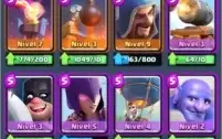 CONTA CLASH ROYALE LVL 12 50% PRO 13, COM 200.000 DE GOLD