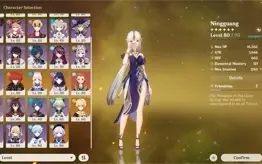 CONTA AR 55 GENSHIN - 6 PERSONAGENS 5* E 2 ARMAS 5*