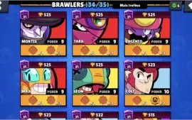 Conta Braw Stars - 18 k; 34/35 brawlers