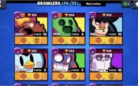 Conta Braw Stars - 18 k; 34/35 brawlers