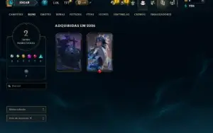 Unranked com 75 Champs e 2 Skins