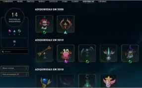 Conta Platina 3 382 Skins(1 Skin ou mais pra cada ADC)Barato