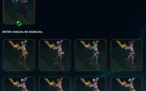 Conta mono Riven com cromas raros diamante 4