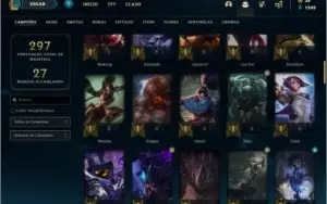 Conta prata 3 com 32 skins e 81 champs