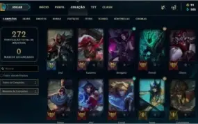 Conta lol platina / 176 skin / 137 champs