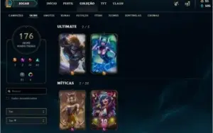 Conta lol platina / 176 skin / 137 champs