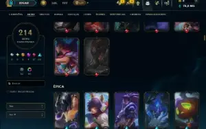 Esmeralda 2 com TODOS os Champs e 214 Skins +3 Prestigios