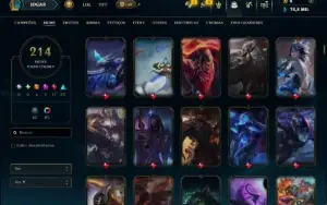 Esmeralda 2 com TODOS os Champs e 214 Skins +3 Prestigios