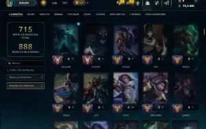 Esmeralda 2 com TODOS os Champs e 214 Skins +3 Prestigios