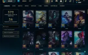 Unranked com 110 Champs e 51 Skins
