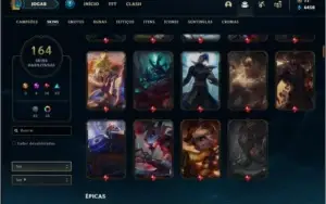 Conta ouro 3 com 154 champs e 164 skins ( MAIN ADC )