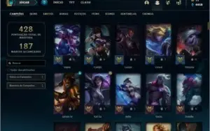 Conta ouro 3 com 154 champs e 164 skins ( MAIN ADC )
