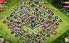 CV12 FULL CLASH OF CLANS TH12 6 CONSTRUTOR paisagem 6 skins