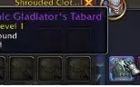 Warrior 290ilvl/Montaria glad/tabard na bag