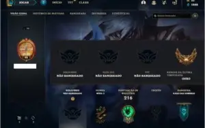 Conta Unranked com 59 Champs e 26 Skins