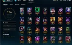 Conta Gold 5 com borda GOLD IV 39SKINS/104CHAMP 4PAG DE RUNA