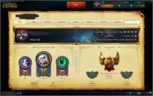 Conta Gold 5 com borda GOLD IV 39SKINS/104CHAMP 4PAG DE RUNA