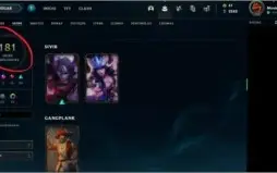 Conta do lol 181 skins elo atual platina 1 na md10.