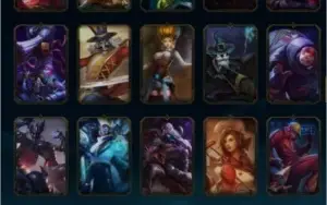 GOLD V, 94 Skins (DJ Sona), lvl 96 e 125 champs