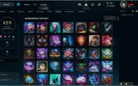 Conta de lol level 703 com 323 skins + conta de Valorant