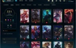 Conta de lol level 703 com 323 skins + conta de Valorant