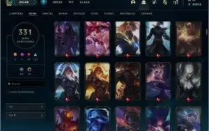 Conta de lol level 703 com 323 skins + conta de Valorant
